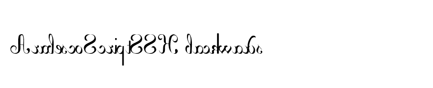 ArabescoScriptSSK backwards