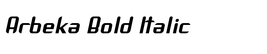 Arbeka Bold Italic