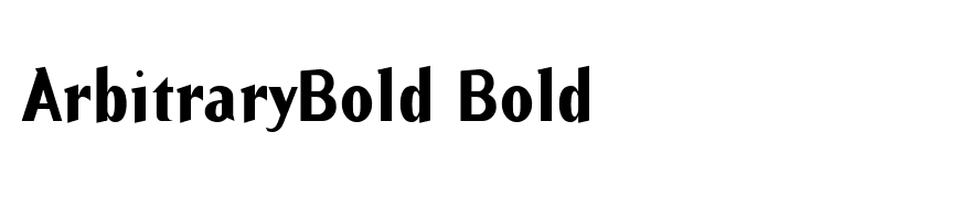 ArbitraryBold Bold