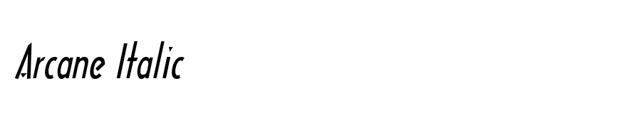 Arcane Italic