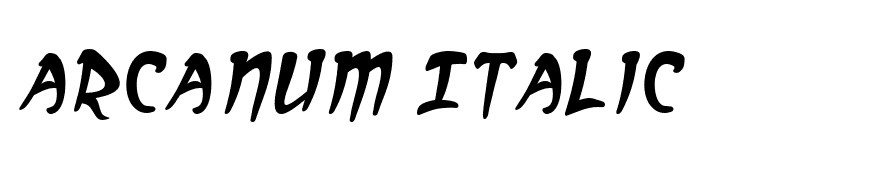 Arcanum Italic
