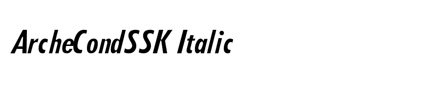 ArcheCondSSK Italic