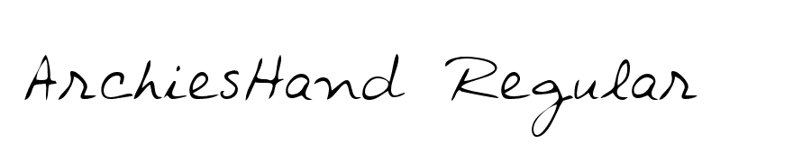 ArchiesHand Regular