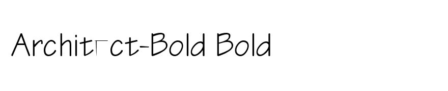 Architect-Bold Bold