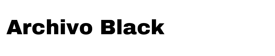 Archivo Black