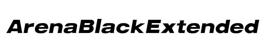 ArenaBlackExtended Italic
