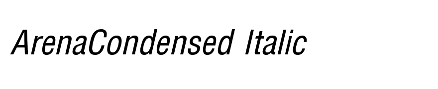 ArenaCondensed Italic