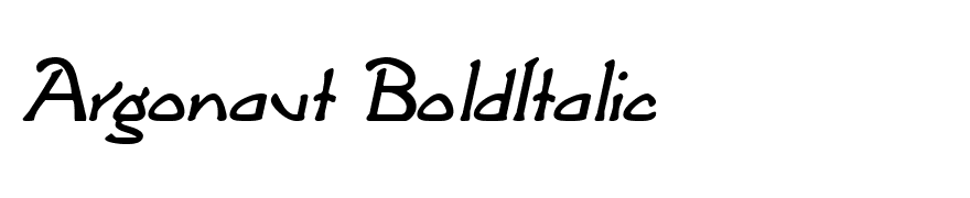 Argonaut BoldItalic