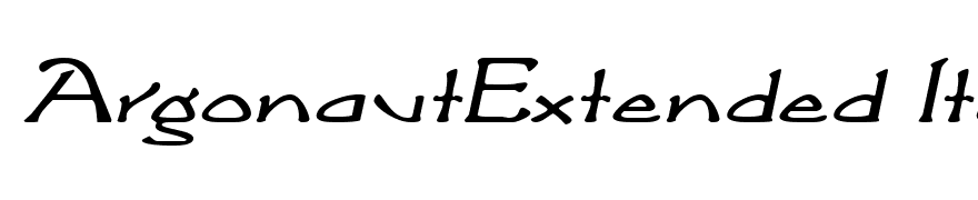 ArgonautExtended Italic
