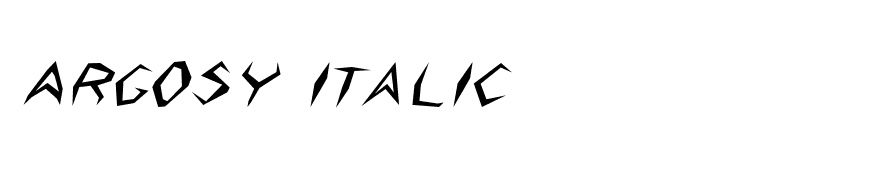 Argosy Italic