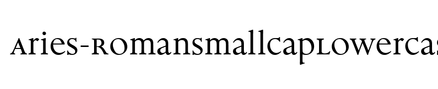 Aries-RomanSmallCapLowerCase