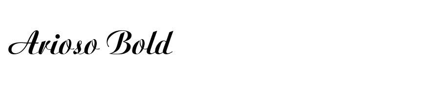 Arioso Bold