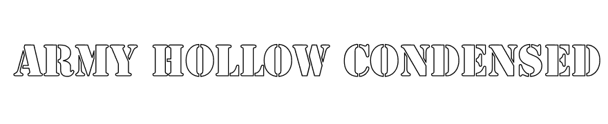 Army Hollow Condensed