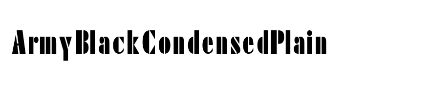 ArmyBlackCondensedPlain