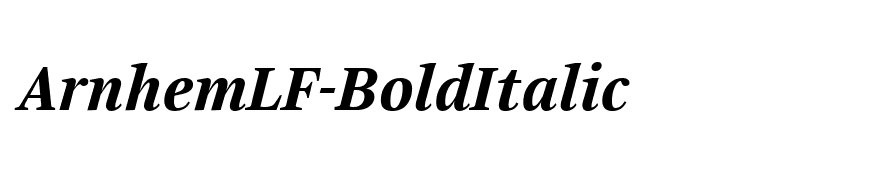 ArnhemLF-BoldItalic