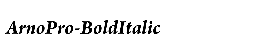 ArnoPro-BoldItalic