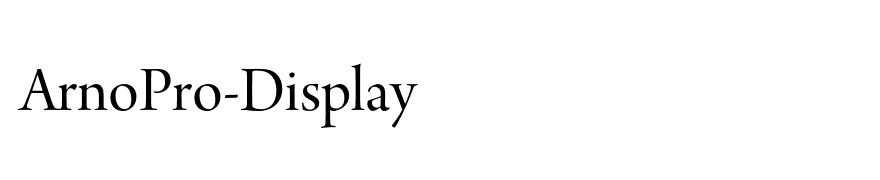 ArnoPro-Display