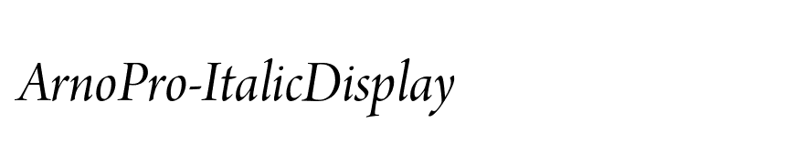 ArnoPro-ItalicDisplay