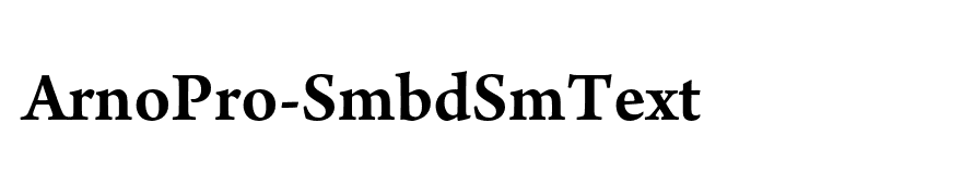 ArnoPro-SmbdSmText