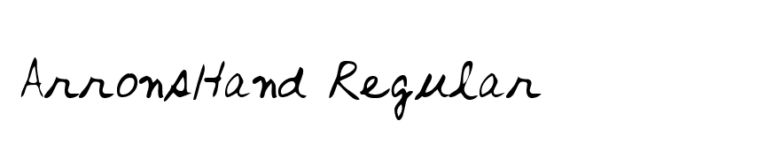 ArronsHand Regular