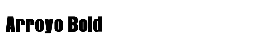 Arroyo Bold