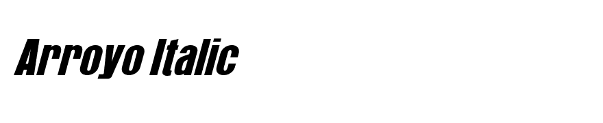 Arroyo Italic