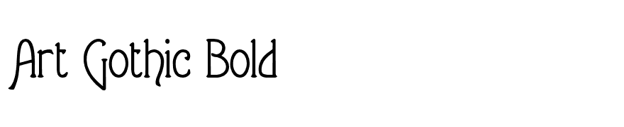 Art Gothic Bold