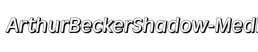 ArthurBeckerShadow-Medium-Italic
