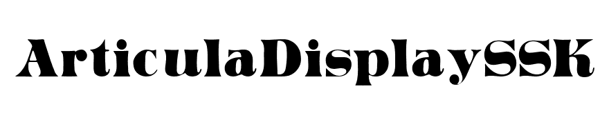 ArticulaDisplaySSK Regular