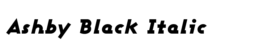 Ashby Black Italic