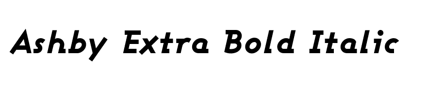 Ashby Extra Bold Italic