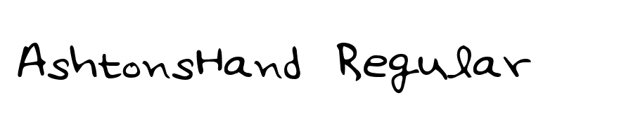AshtonsHand Regular