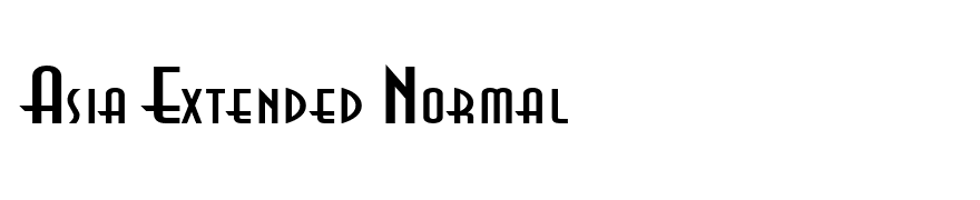 Asia Extended Normal