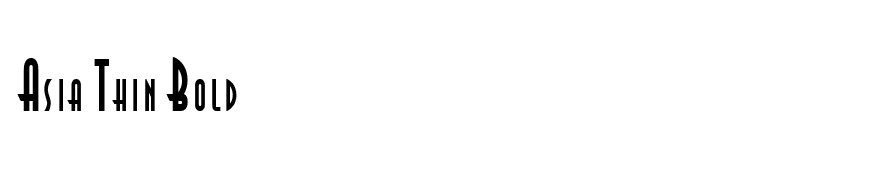 Asia Thin Bold