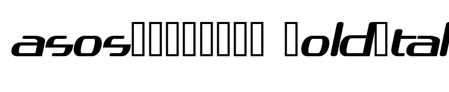asos19101357 BoldItalic