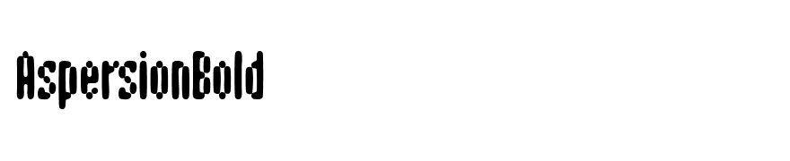 AspersionBold