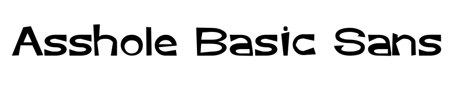 Asshole Basic Sans Serif Font