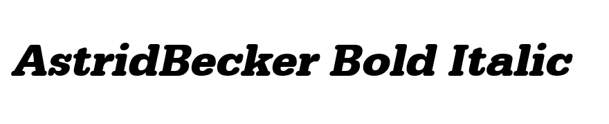AstridBecker Bold Italic