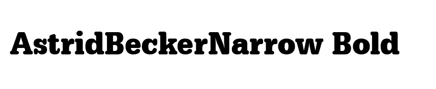 AstridBeckerNarrow Bold
