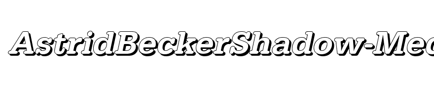 AstridBeckerShadow-Medium-Italic