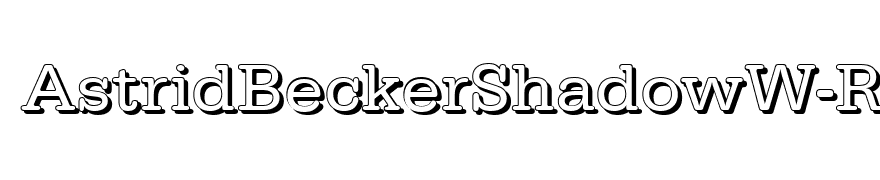 AstridBeckerShadowW-Regular