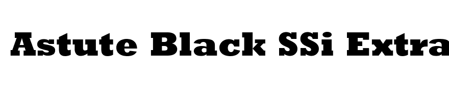 Astute Black SSi Extra Bold