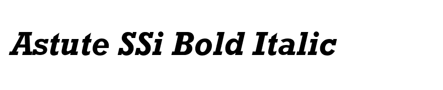 Astute SSi Bold Italic