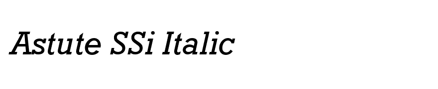 Astute SSi Italic