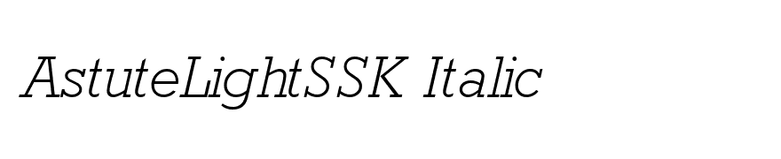 AstuteLightSSK Italic