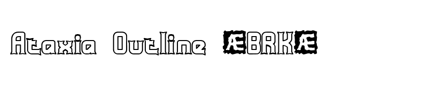 Ataxia Outline (BRK)