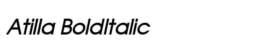 Atilla BoldItalic