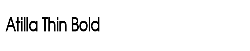 Atilla Thin Bold