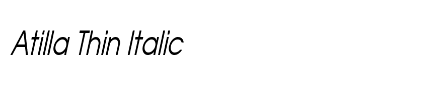 Atilla Thin Italic