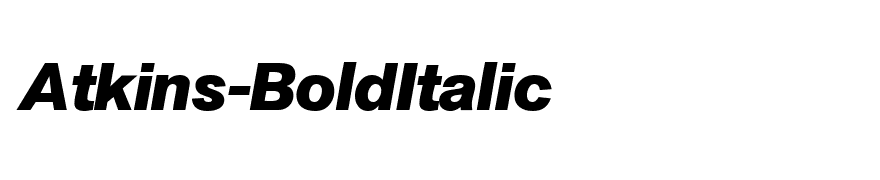 Atkins-BoldItalic